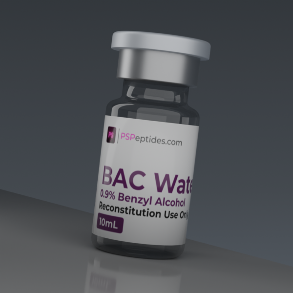Bacteriostatic water 10mL vial with 0.9% benzyl alcohol PSPeptides research