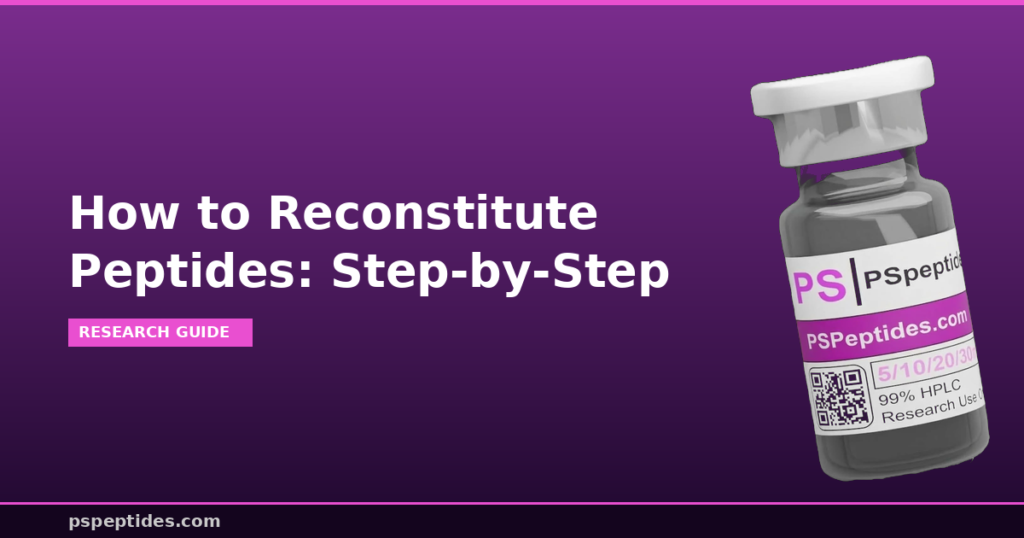 How to Reconstitute Peptides Step-by-Step | PSPeptides