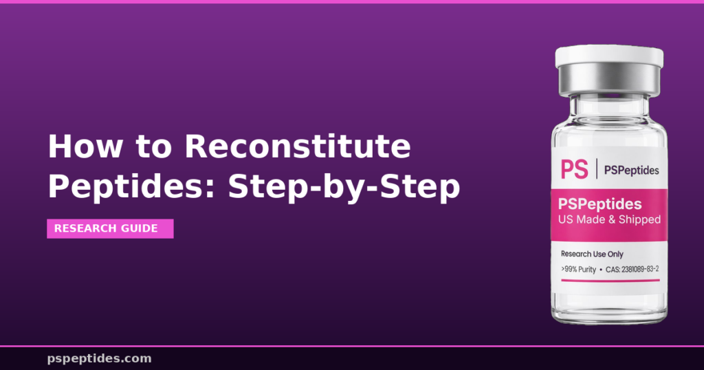 How to Reconstitute Peptides Step-by-Step | PSPeptides