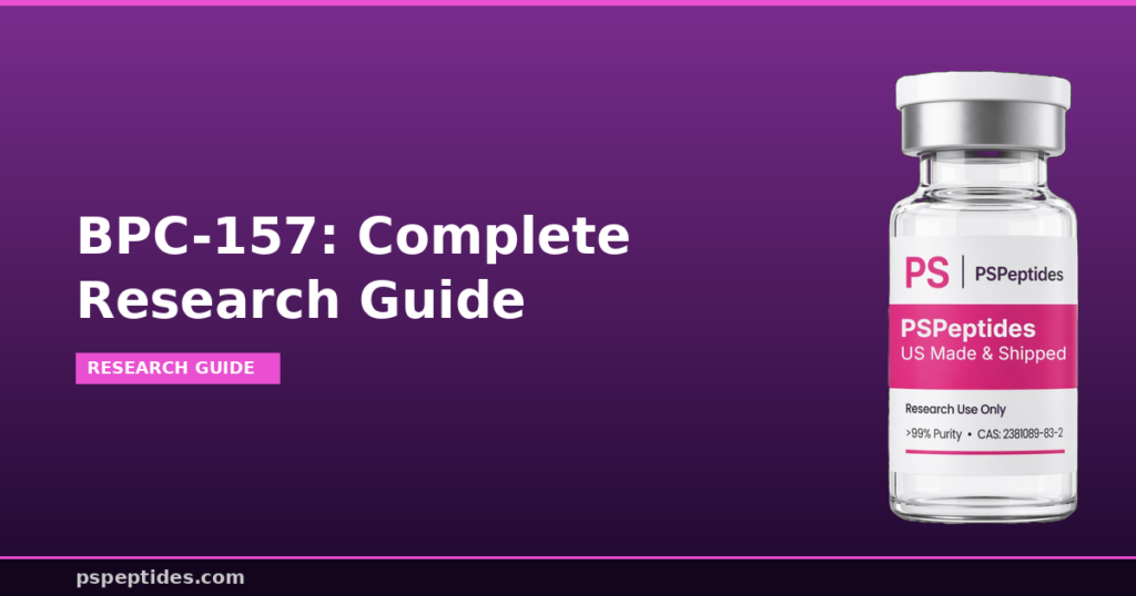 BPC-157 Complete Research Guide | PSPeptides
