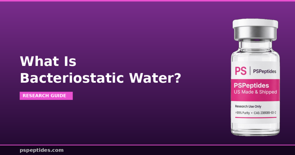 What Is Bacteriostatic Water | PSPeptides