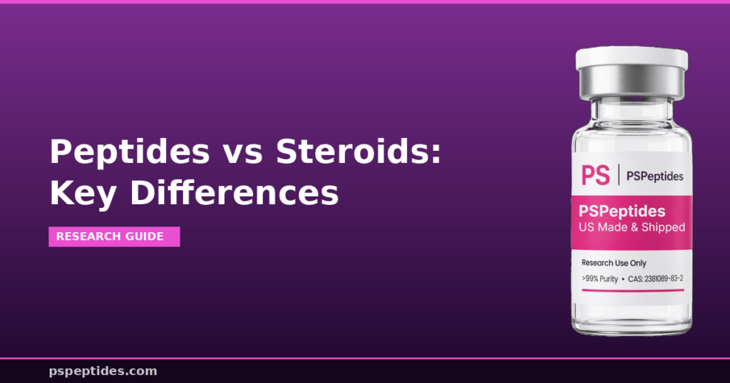 Peptides vs Steroids Key Differences | PSPeptides