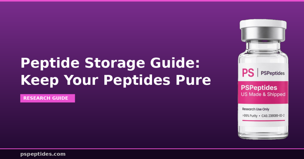 Peptide Storage Guide | PSPeptides
