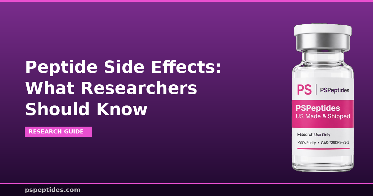 Peptide Side Effects Research Guide - Safety Profiles by Compound Class