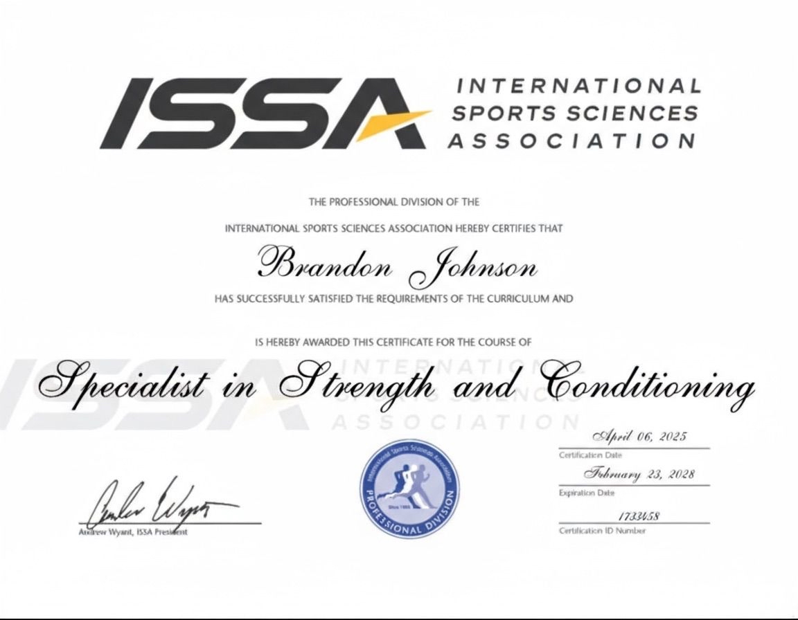 ISSA Specialist in Strength and Conditioning