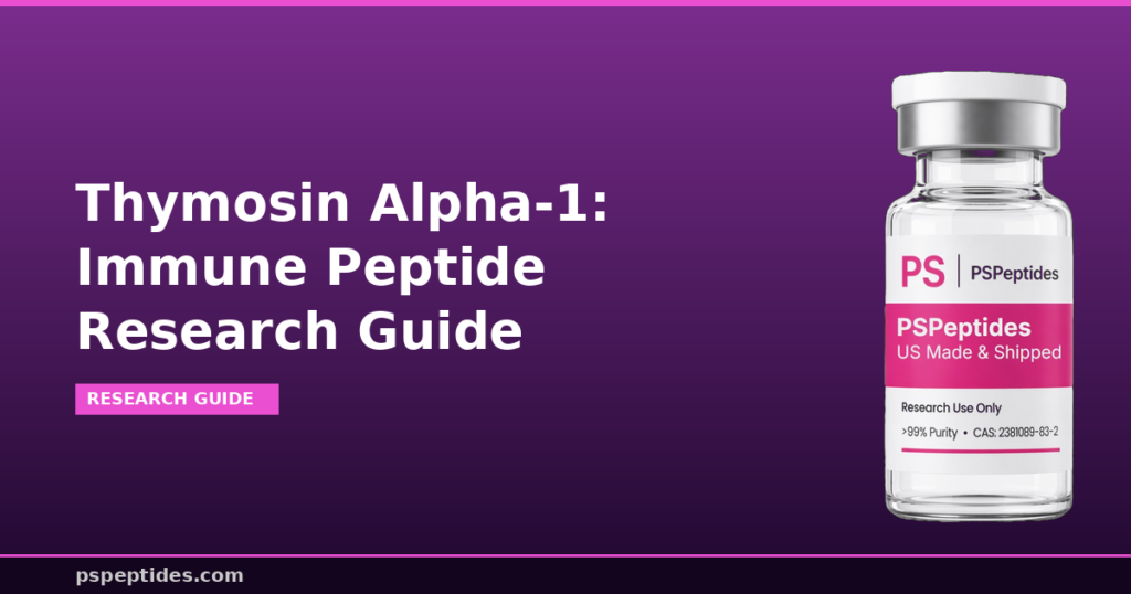 Thymosin Alpha-1 Immune Peptide Research Guide