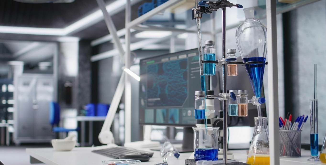 Researcher reviewing oral peptide tablet research protocol literature