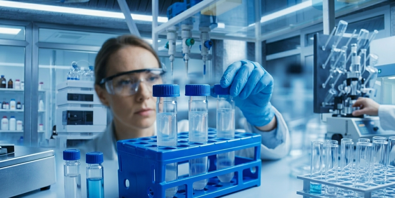 Researcher comparing oral and injectable BPC-157 bioavailability data