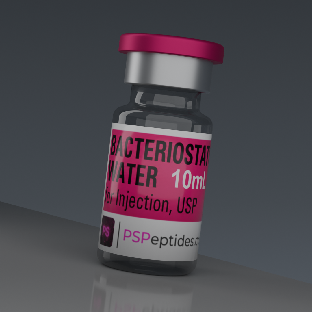 Bacteriostatic water 10mL medical grade vial PSPeptides research