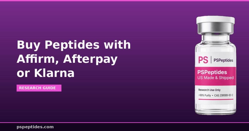 Buy Peptides with Affirm Afterpay Klarna