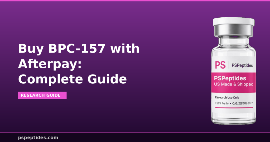 Buy BPC-157 with Afterpay Complete Guide