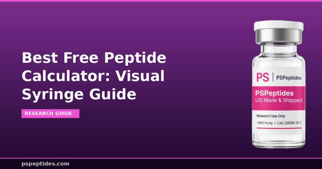 Best Free Peptide Calculator Visual Syringe Guide