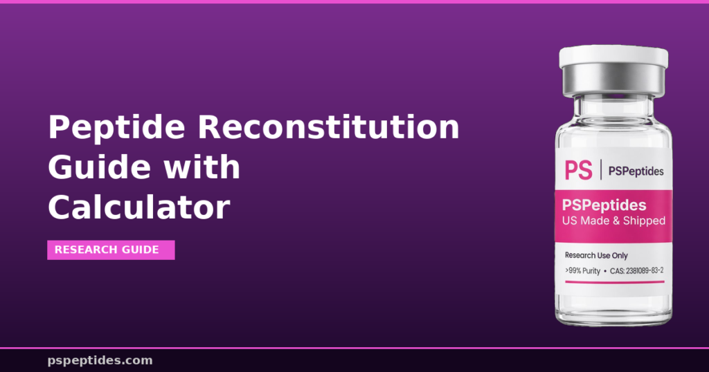 Peptide Reconstitution Guide with Calculator