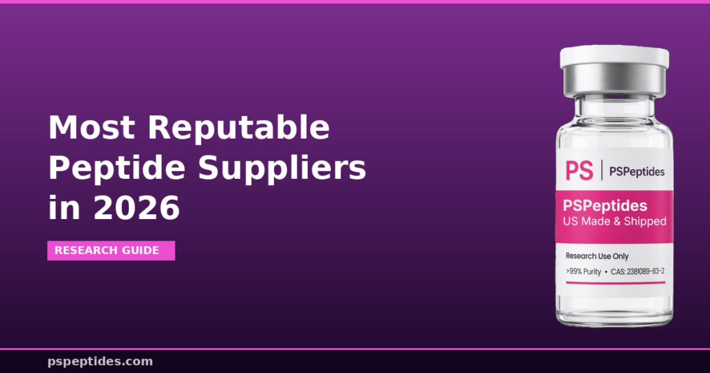 Most Reputable Peptide Suppliers 2026