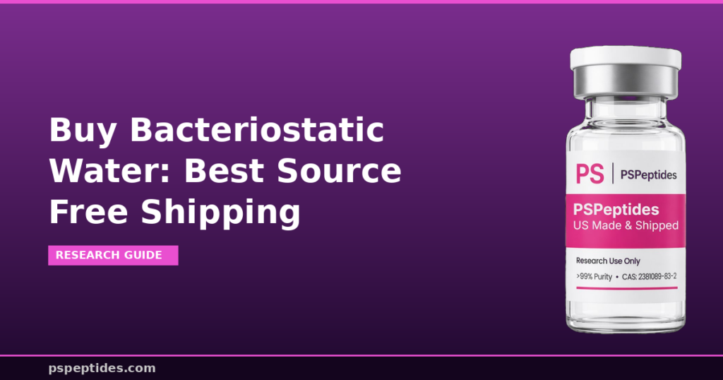 Buy Bacteriostatic Water Best Source Free Shipping