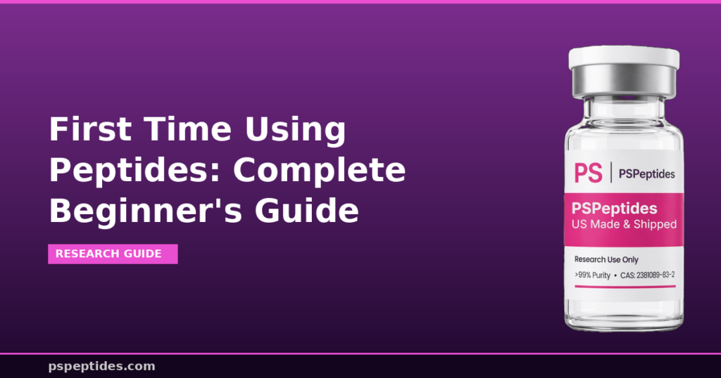 First Time Using Peptides Beginners Guide 2026