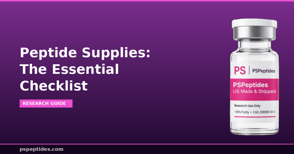 Peptide Supplies Essential Checklist