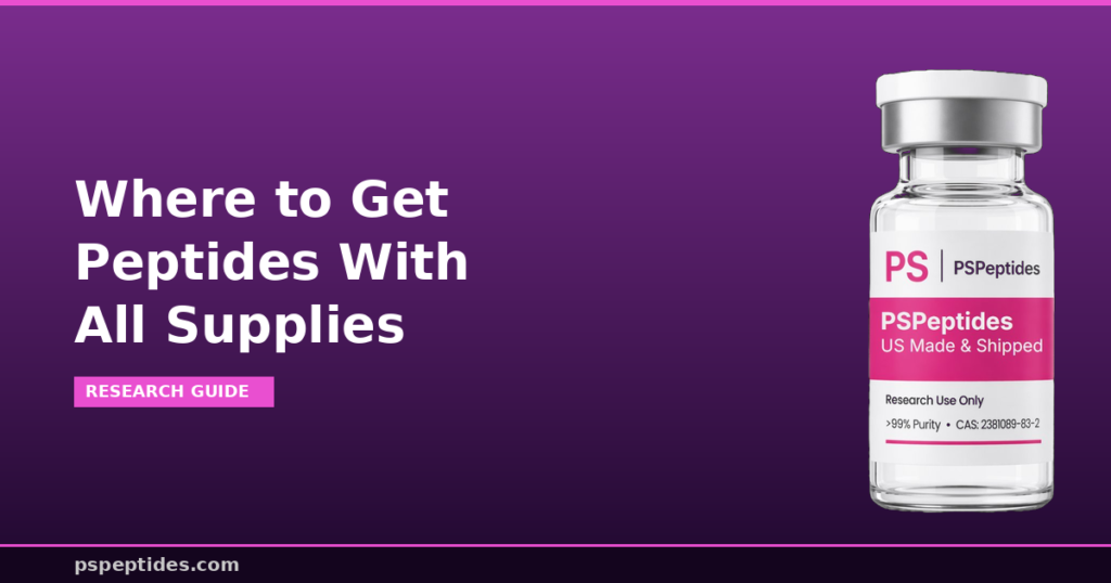 Where to Get Peptides With All Supplies
