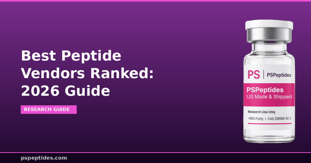 Best Peptide Vendors Ranked 2026 Guide