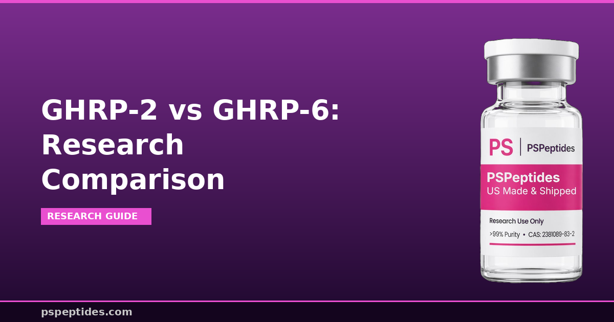 GHRP-2 vs GHRP-6: Best Comparison Guide 2026