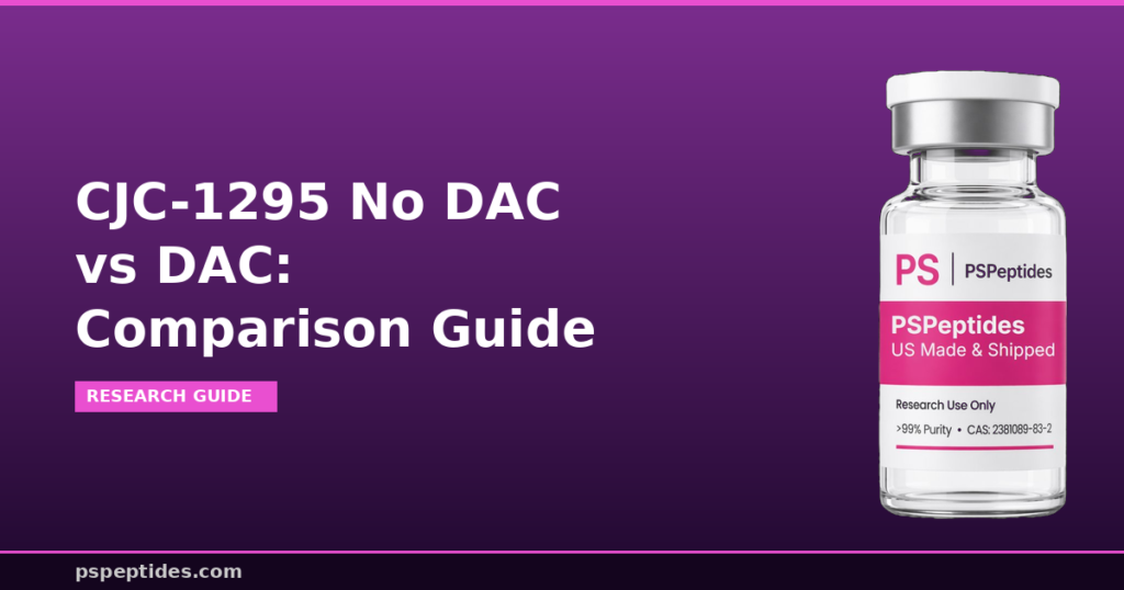 CJC-1295 No DAC vs DAC Comparison Guide