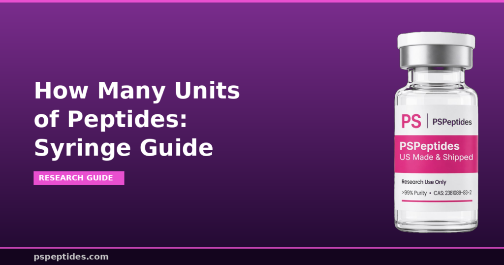 How Many Units of Peptides Syringe Guide