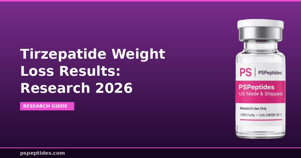 Tirzepatide Weight Loss Results Research 2026