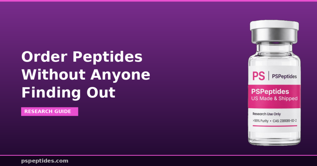 Order Peptides Without Anyone Finding Out