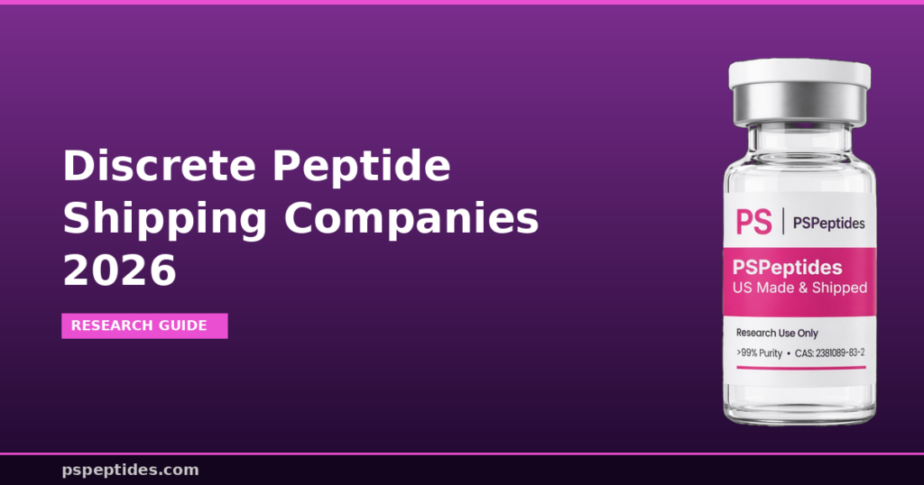 Discrete Peptide Shipping Companies 2026