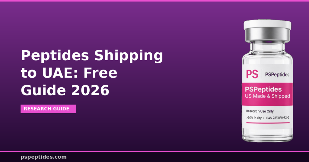 Peptides Shipping to UAE Dubai Free Guide 2026