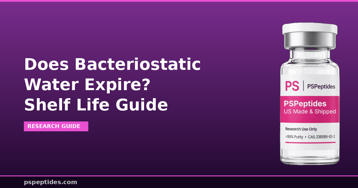 does bac water expore Bacteriostatic Water Expiration: Best Guide 2026