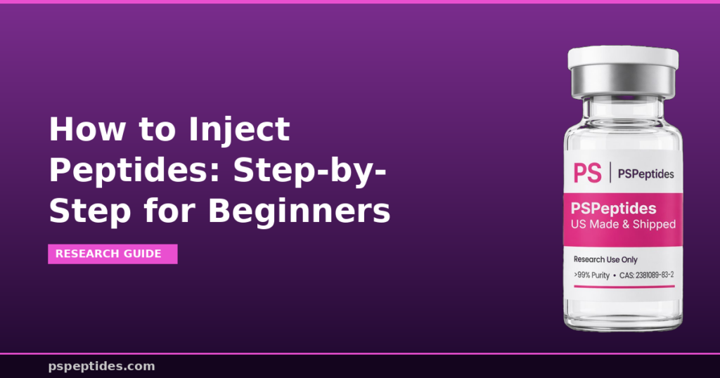How to Inject Peptides Step-by-Step Beginners