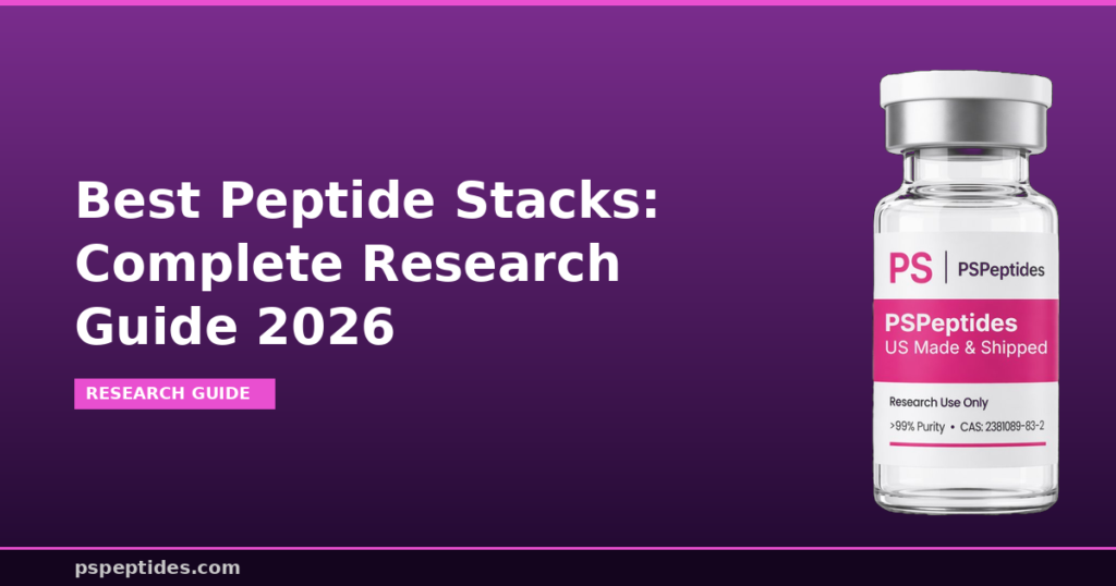 Best Peptide Stacks Complete Research Guide 2026