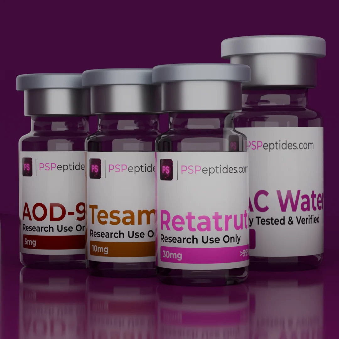 buy Shred Express Bundle AOD-9604 Tesamorelin Retatrutide research peptides PSPeptides