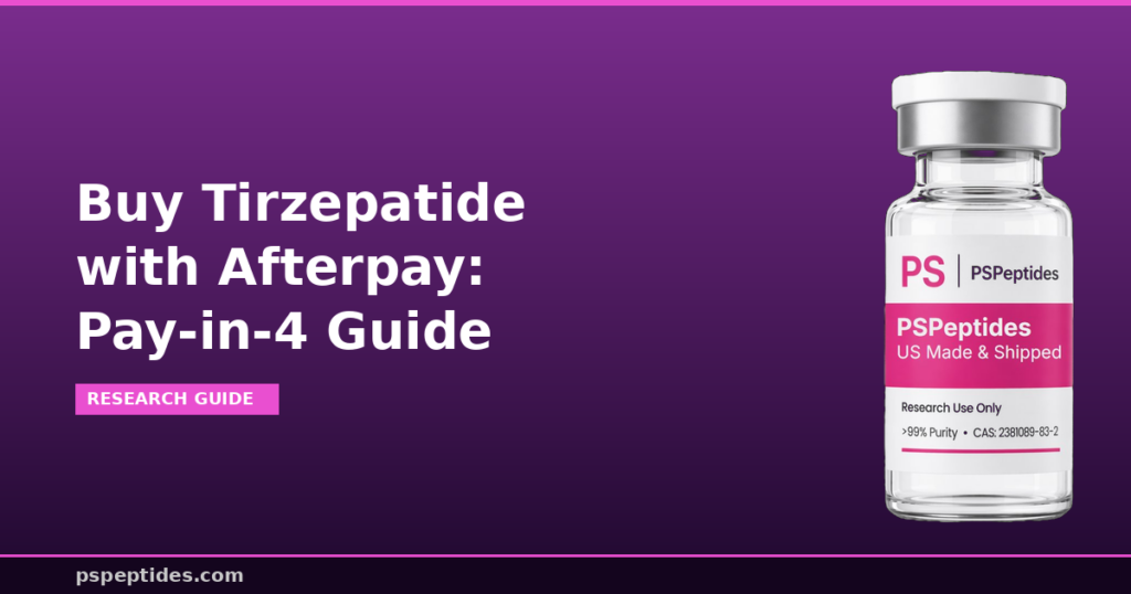 Buy Tirzepatide with Afterpay Pay-in-4 Guide