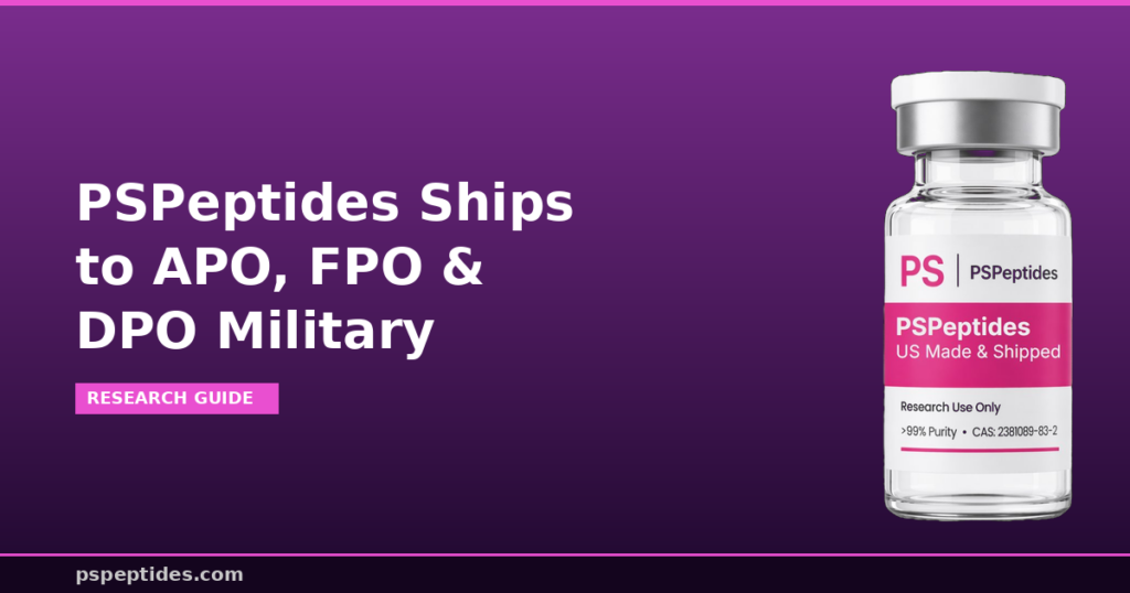 PSPeptides Ships to APO FPO DPO Military
