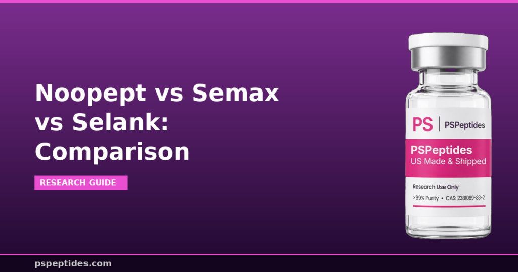 Noopept vs Semax vs Selank Comparison