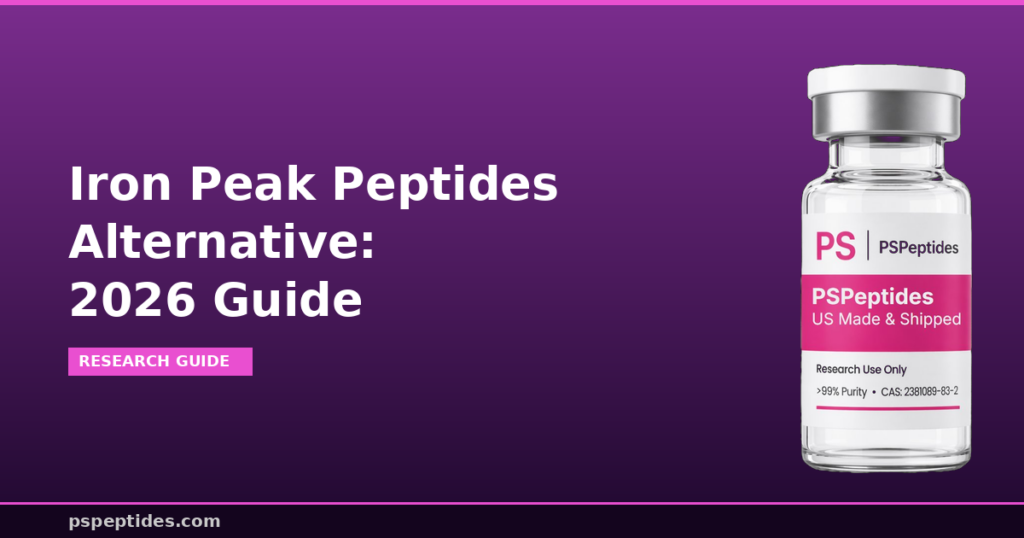 Iron Peak Peptides Alternative 2026 Guide