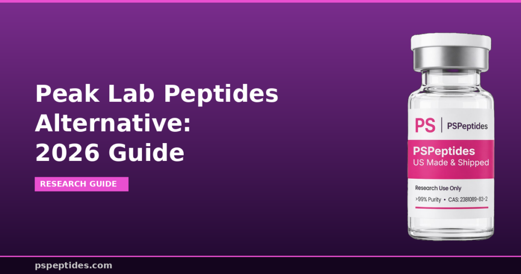 Peak Lab Peptides Alternative 2026 Guide