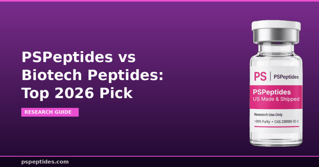 PSPeptides vs Biotech Peptides Top 2026 Pick