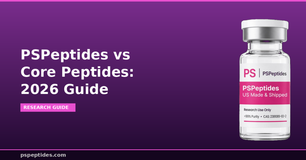 PSPeptides vs Core Peptides 2026 Guide