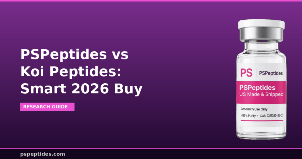 PSPeptides vs Koi Peptides Smart 2026 Buy