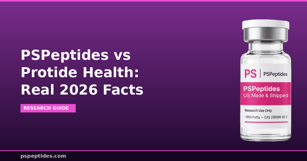 PSPeptides vs Protide Health Real 2026 Facts
