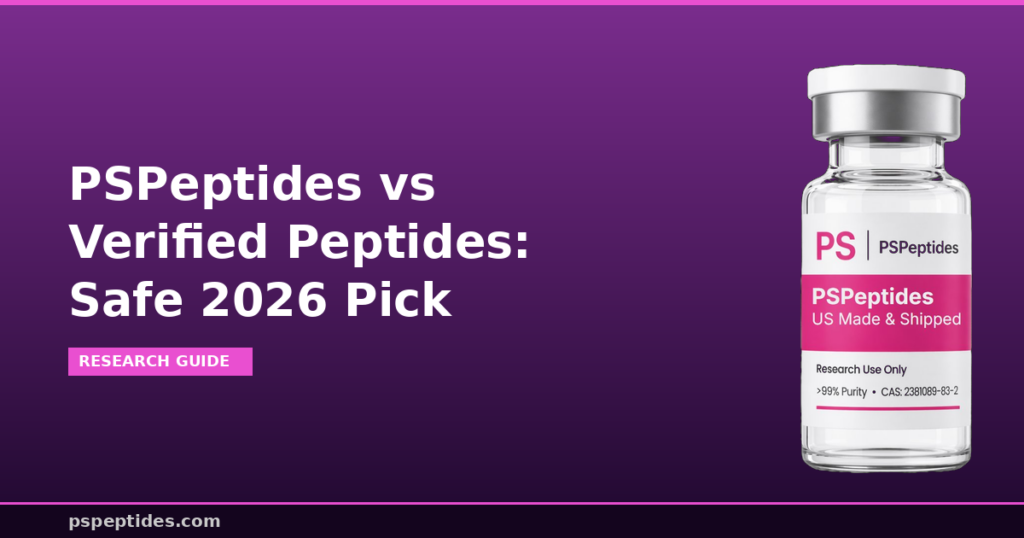 PSPeptides vs Verified Peptides Safe 2026 Pick
