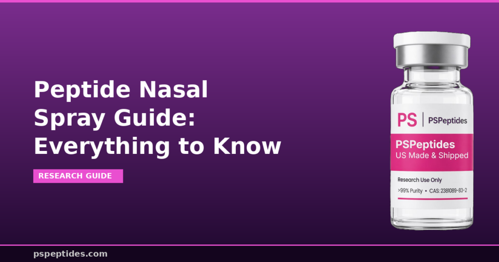 Peptide Nasal Spray Guide Everything to Know