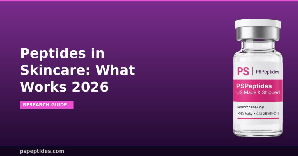 Peptides in Skincare What Works 2026
