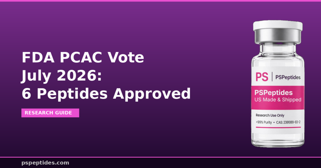 FDA PCAC Vote July 2026 Peptides Approved