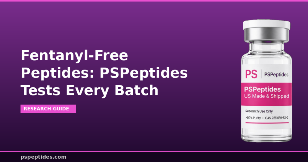 Fentanyl-Free Peptides PSPeptides Tests Every Batch