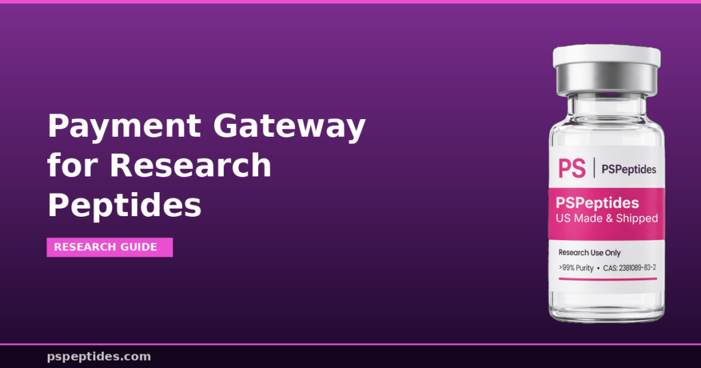 Payment Gateway for Research Peptides