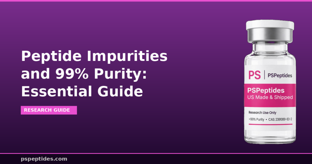 Peptide Impurities and 99% Purity Guide